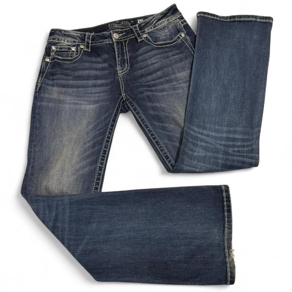 Miss Me Jeans Embellished Sparkle Bootcut Denim Size 30 (9/10) Fairy Girly Y2K - Picture 3 of 6